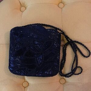 LAST CHANCE! Black Beaded Women's Evening Bag